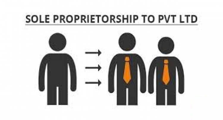 sole proprietorship to pvt ltd